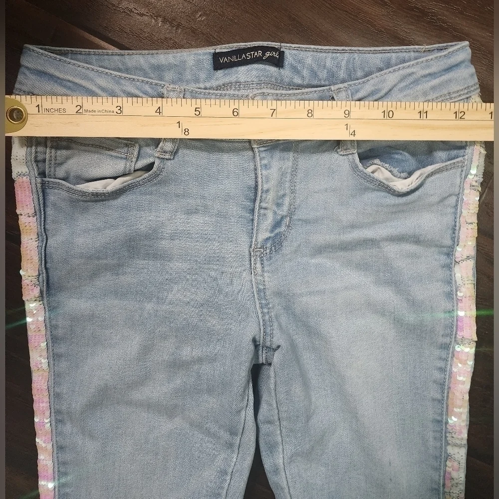 Girls Vanilla Star light blue jeans